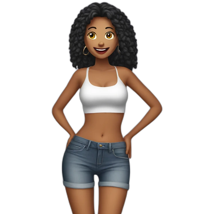 Sexy woman that goes to karaoke club emoji