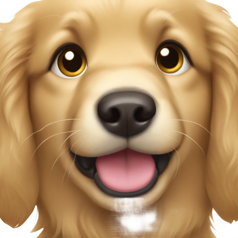Golden retriever puppy emoji