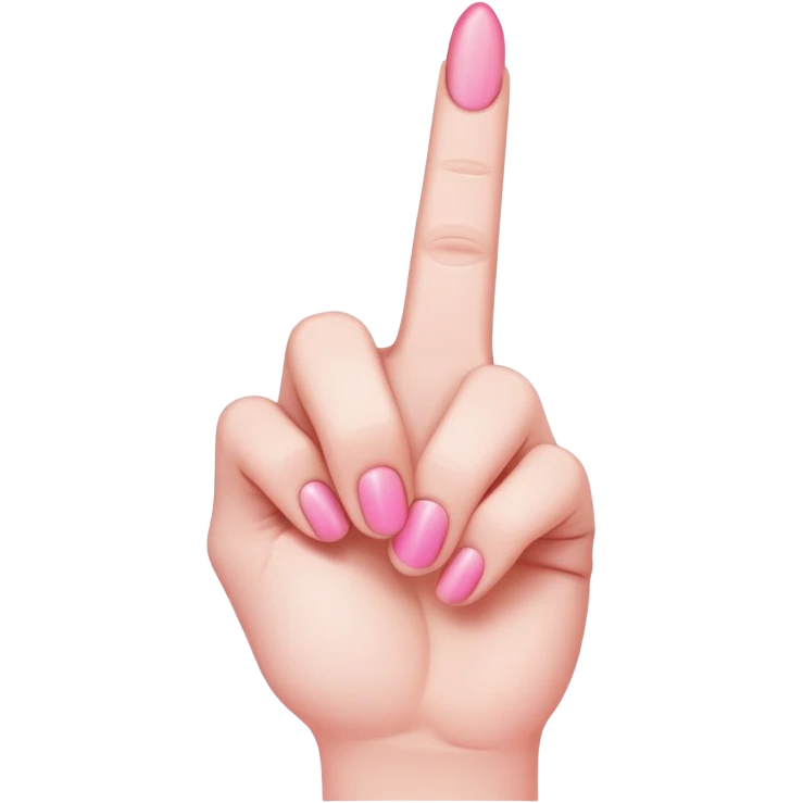 pink middle finger  emoji