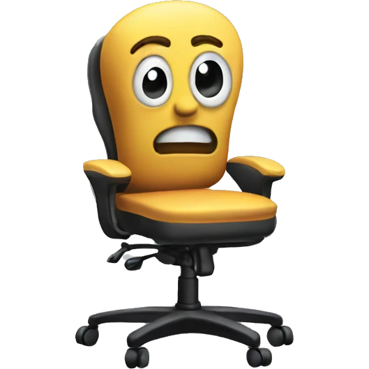thinking on a Gaming chair emoji