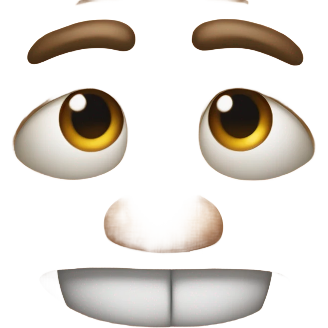 Ugly face emoji