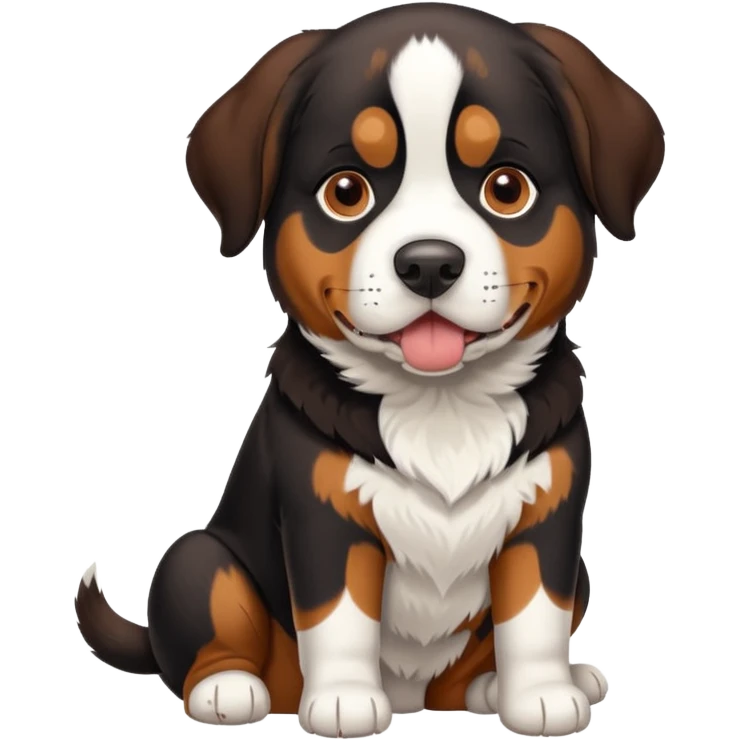  Short haired Swiss mountain dog emoji