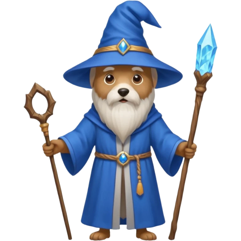Dog wizard emoji