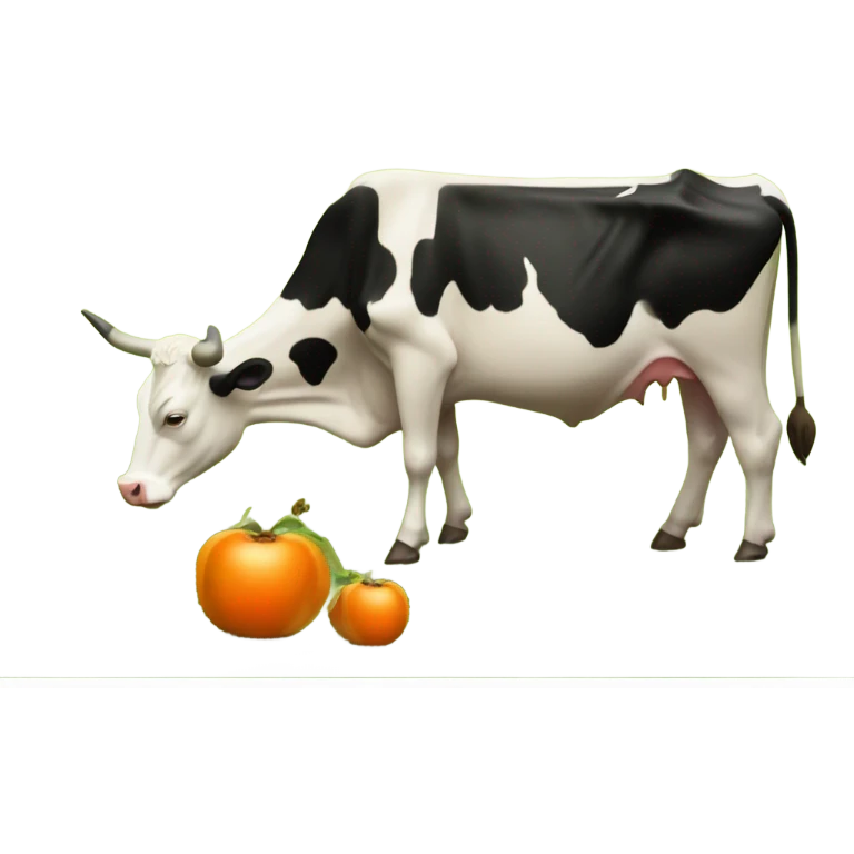 Cow eating pers emoji