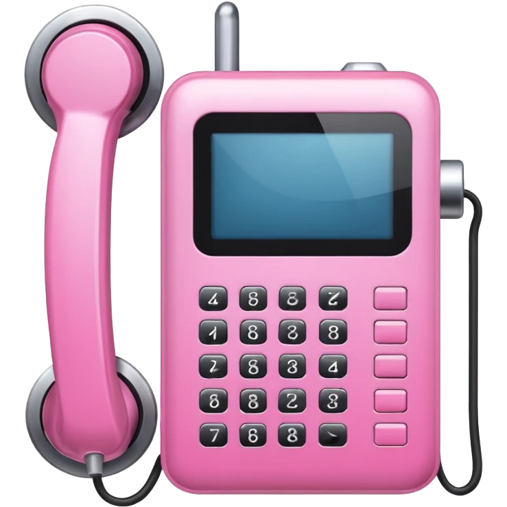 pink callphone setting gear emoji
