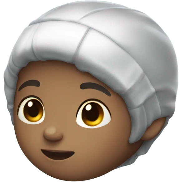 little boy with burnette hair swimming emoji