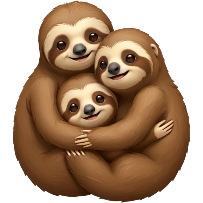 Two sloths lover emoji