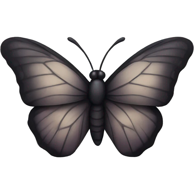 dark butterfly  emoji