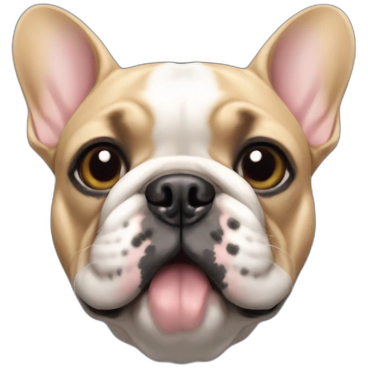 french bulldog head emoji