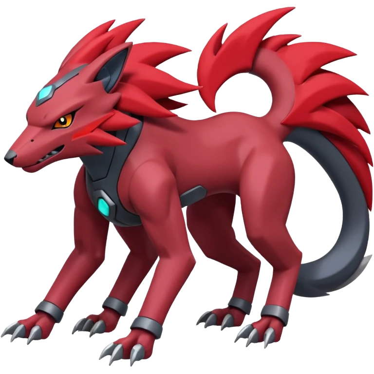 Heliolisk-Zoroark-Cyclizar-Genesect-Pokémon, full body emoji