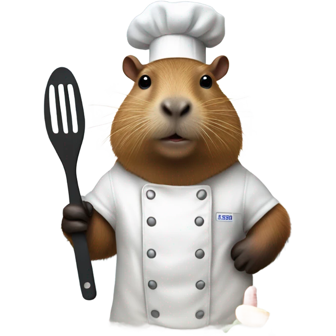 Capybara chef emoji