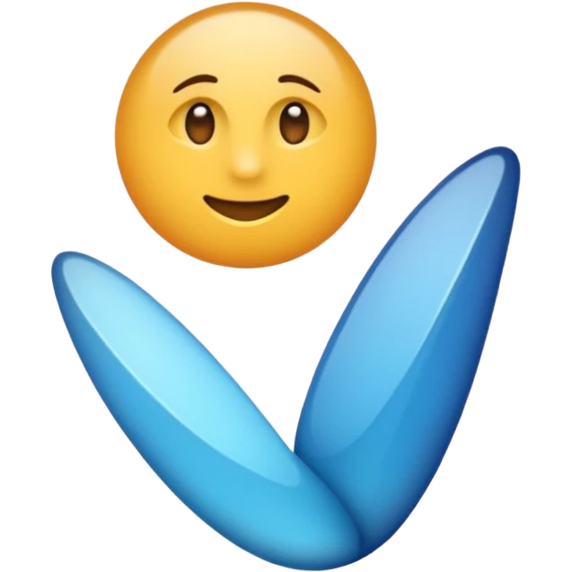 Tourne légèrement le logo vers la gauche (garde le fond blanc) pour qu'il soit de 3/4 face emoji