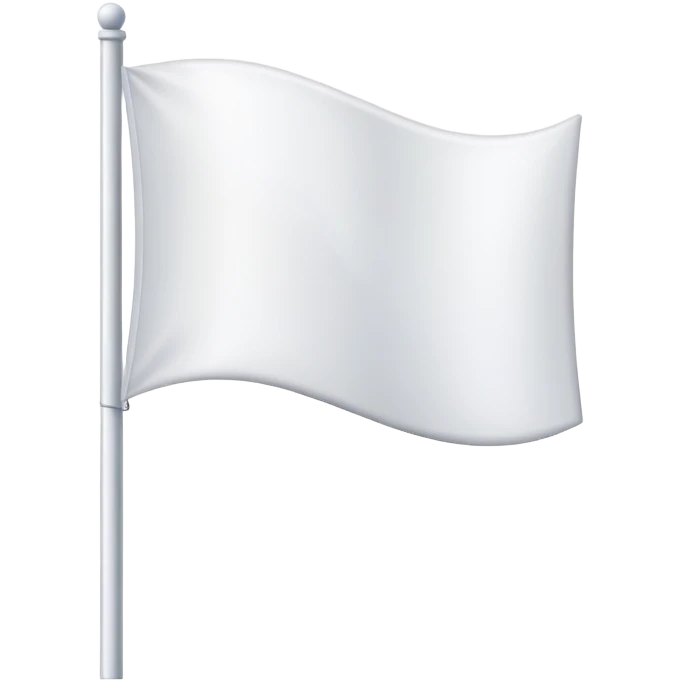 a white flag  emoji