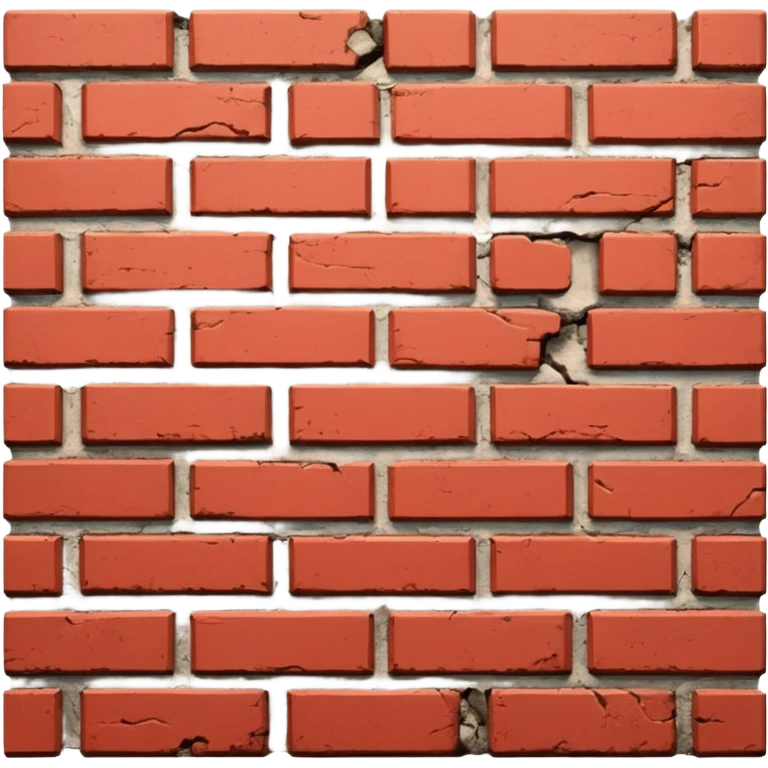 Agora um tijoloBrick wall: emoji