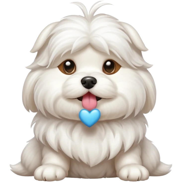 maltese blowing a kiss emoji