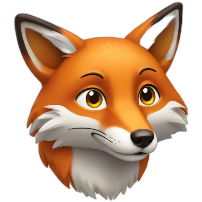 thinking fox emoji