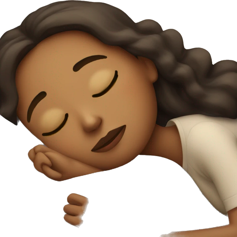 Girl sleeping peacefully  emoji
