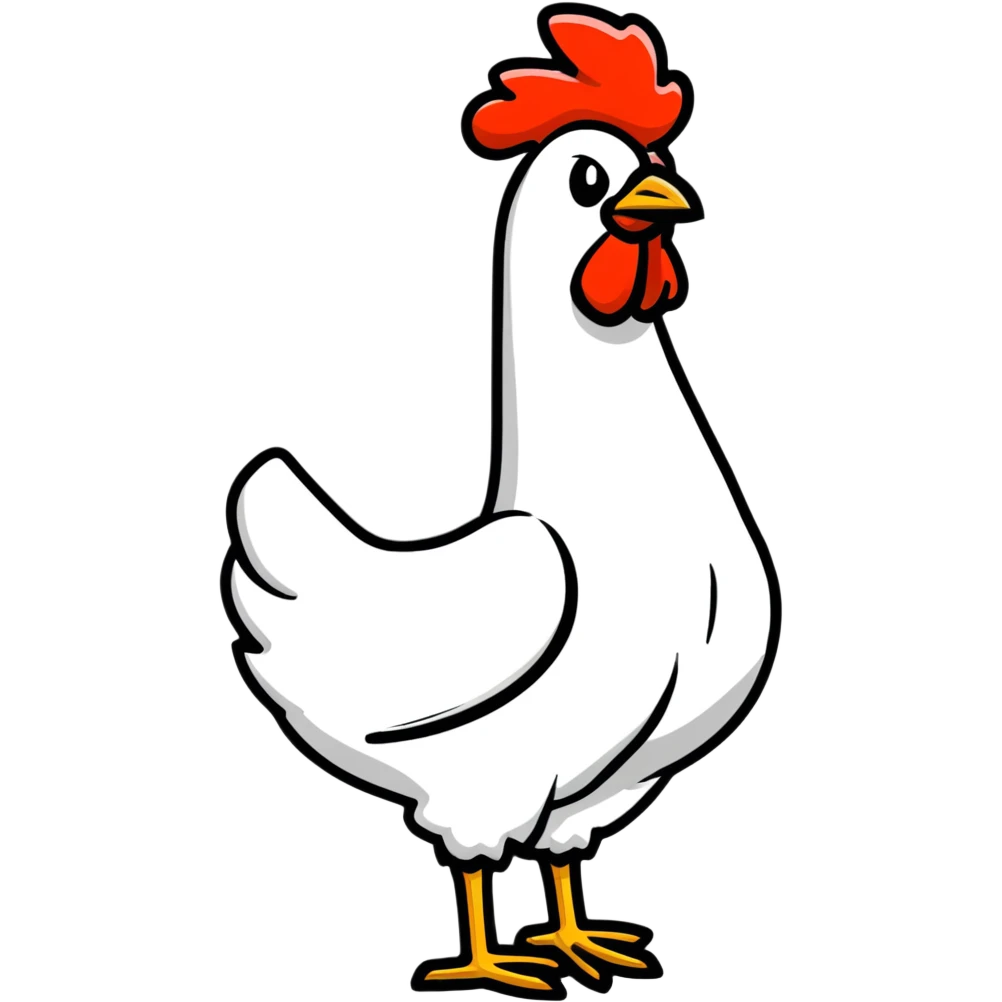 long neck chicken emoji