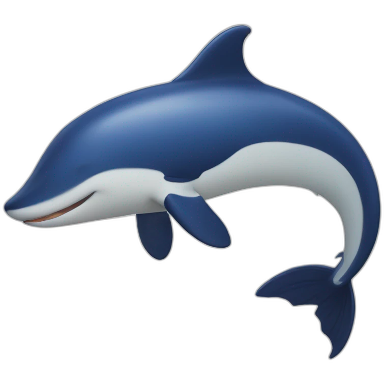 Renard sur une baleine emoji