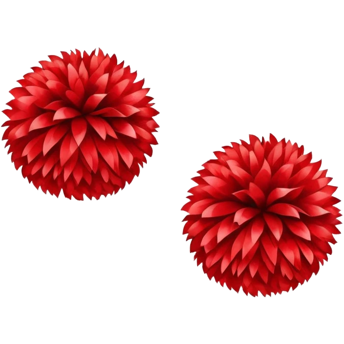 Cheerleading pom poms emoji