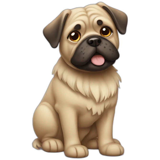Mops dog emoji