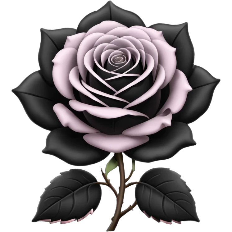 Black rose emoji