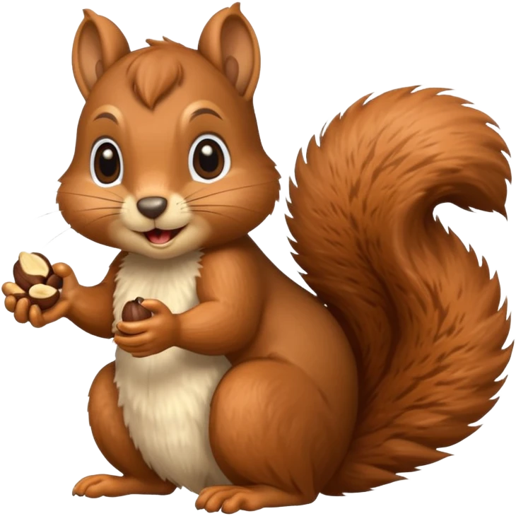 squirrel with nuts emoji