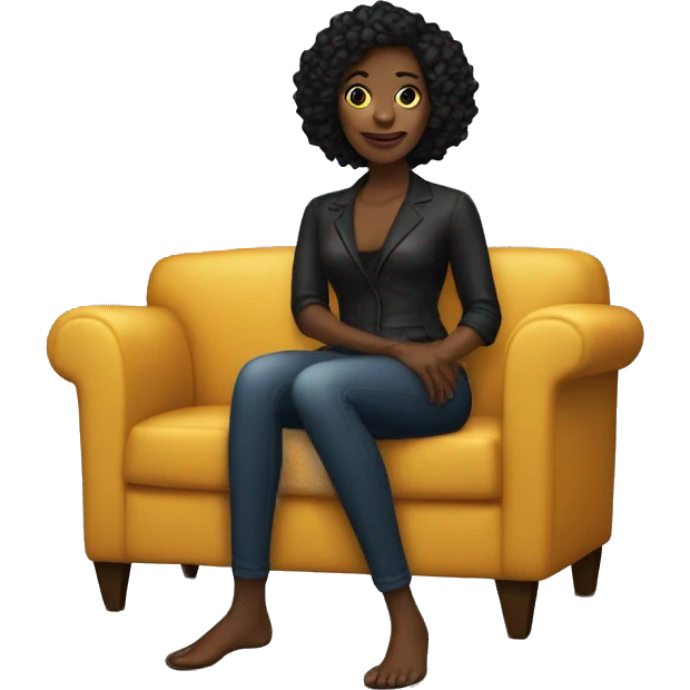 casting black couch girl emoji