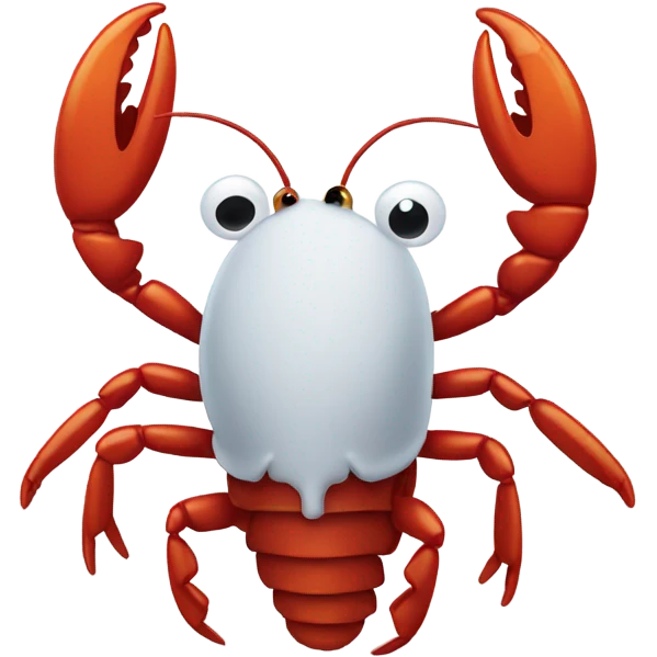 Crawfish in snow  emoji