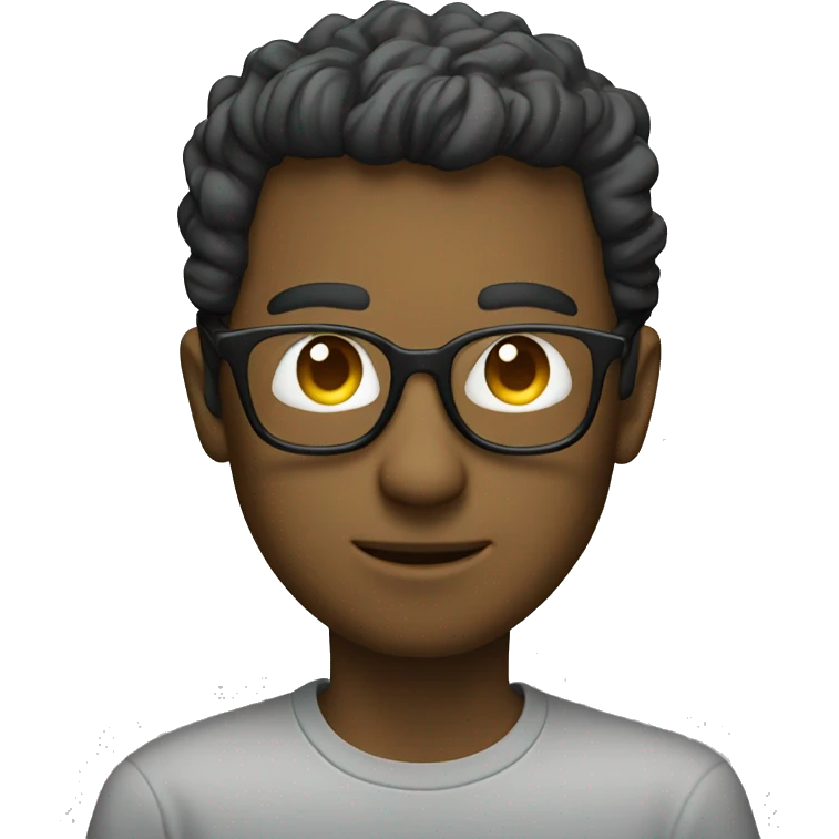 guy with glasess coding on macbook emoji