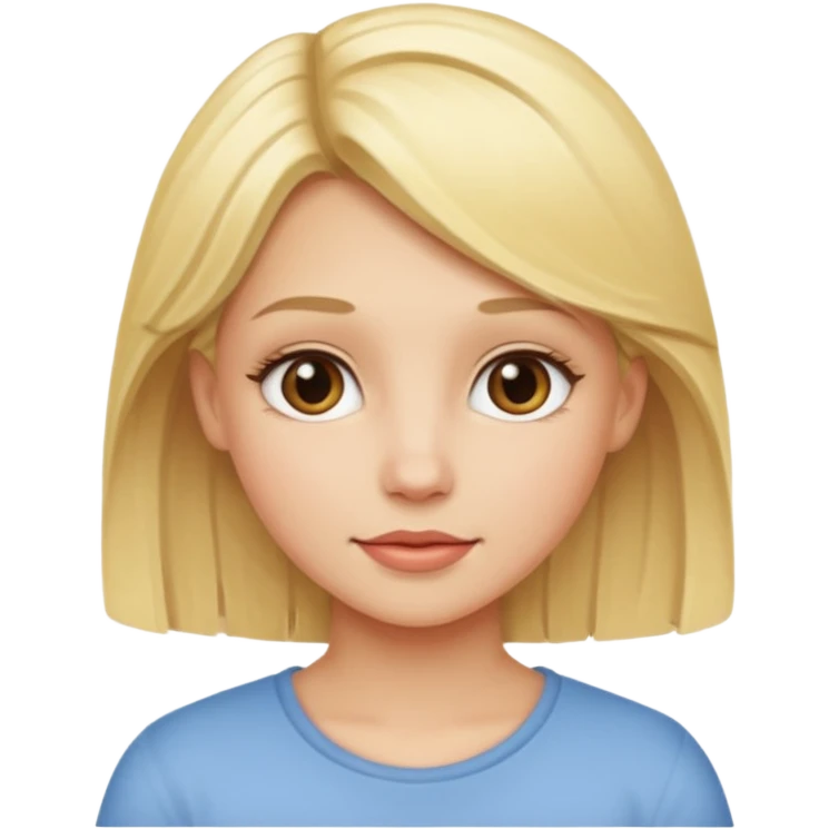 a blonde girl emoji