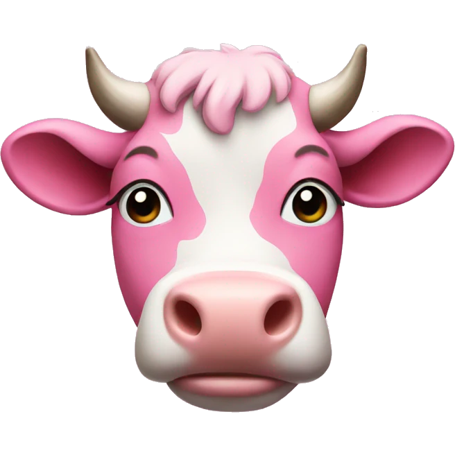 pink cow emoji