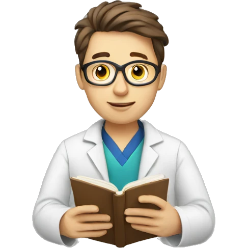 PhD student reading  emoji