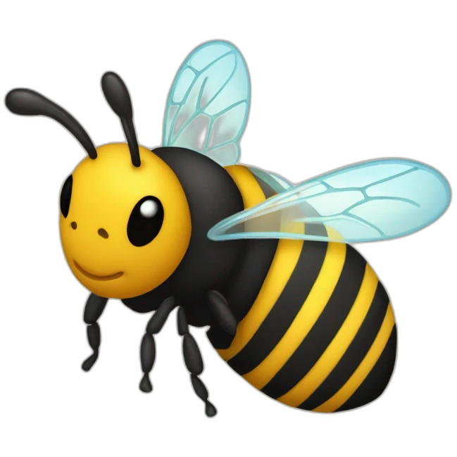 Frasco de vidro con abeja adentro emoji