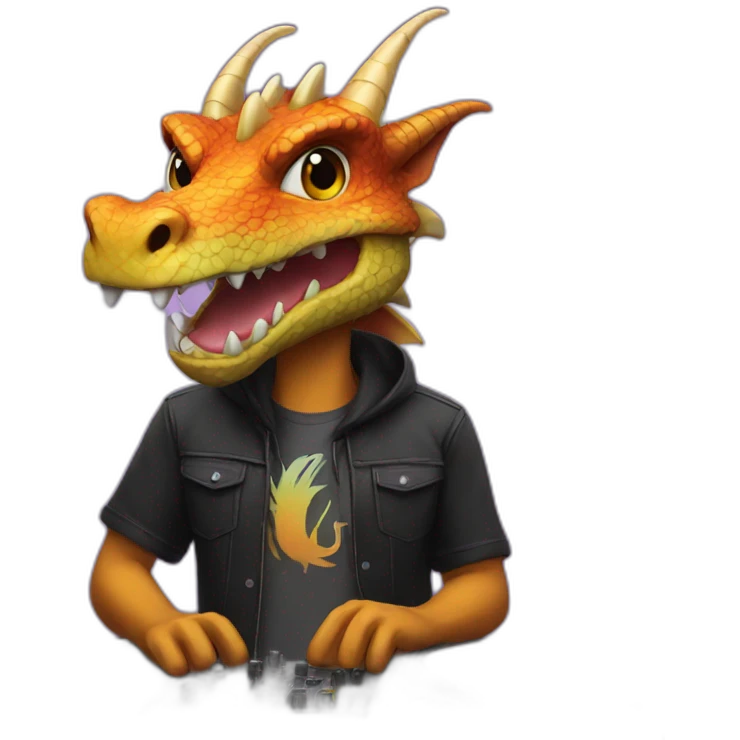 Dragon dj emoji