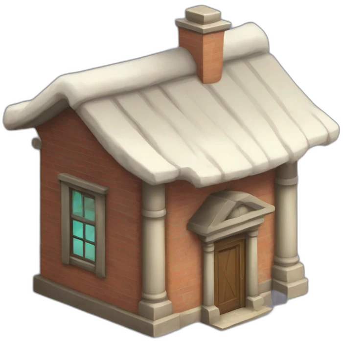Icon of an auction house from Pokemon, stylistic features from Pokemon should be present and it is clear that auctions are held there emoji