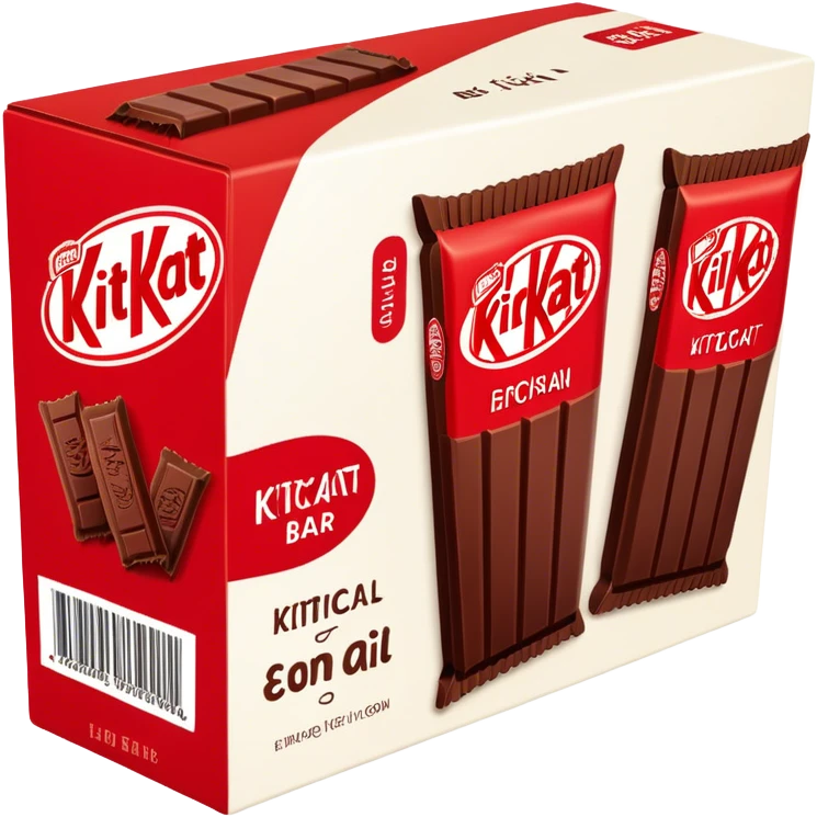 Vertical KitKat bar packaging emoji