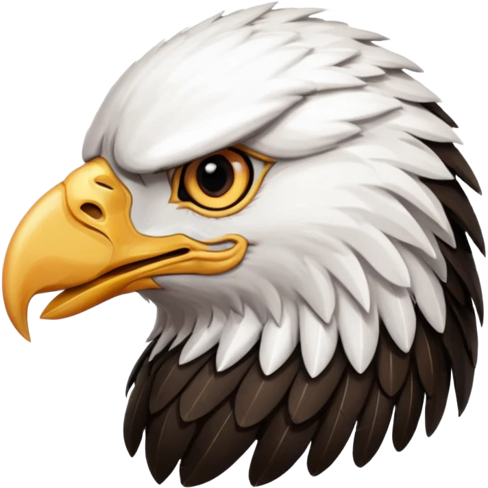 Eagle head emoji,use black theme, I dun want the white part  emoji