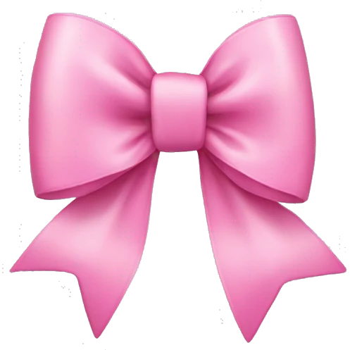 Pretty pink bow emoji