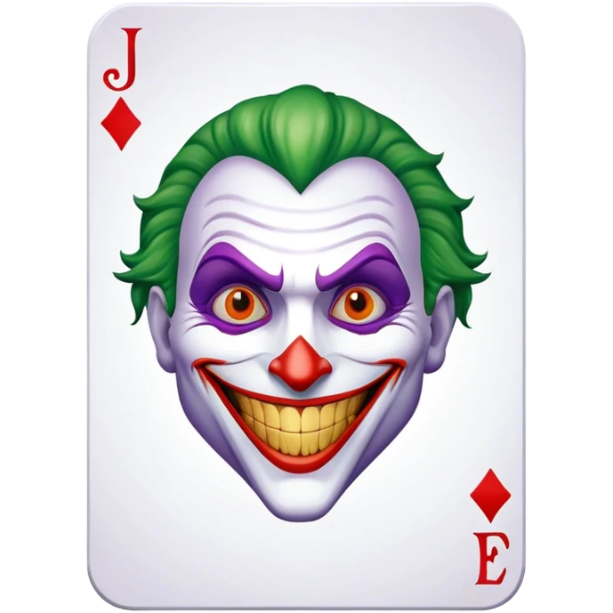 Joker card with joker movies joker emoji