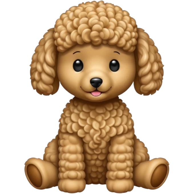 Teddy bear like poodle emoji