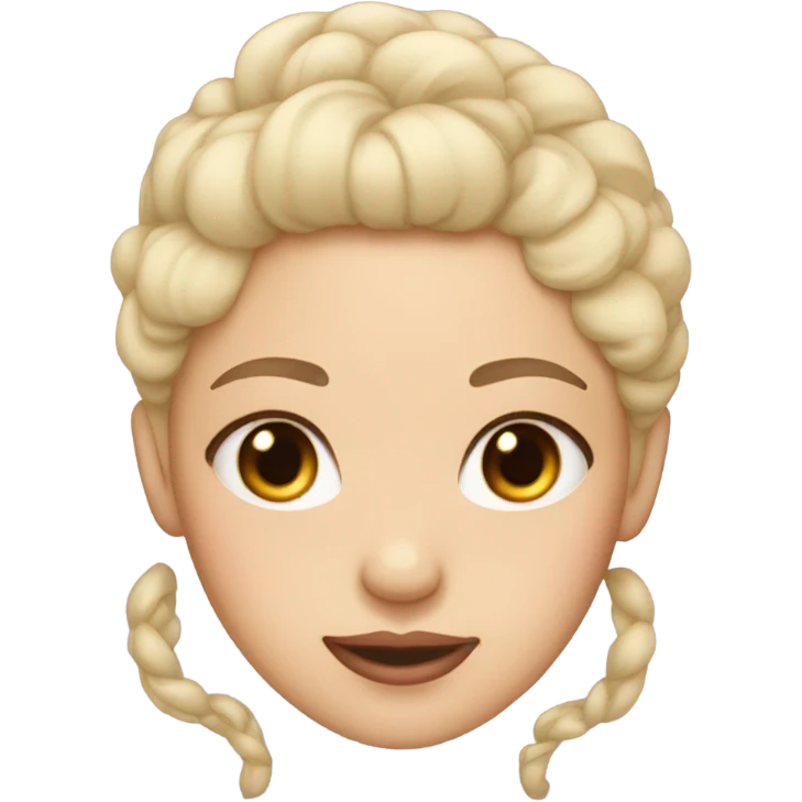 bald light skin girl with bow on her scalp  emoji