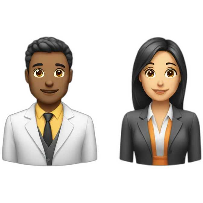 software engineer guy and lawyer girl emoji
