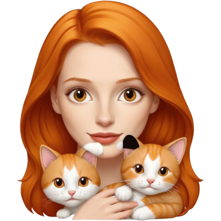 Jessica Chastain, with cute cat emoji