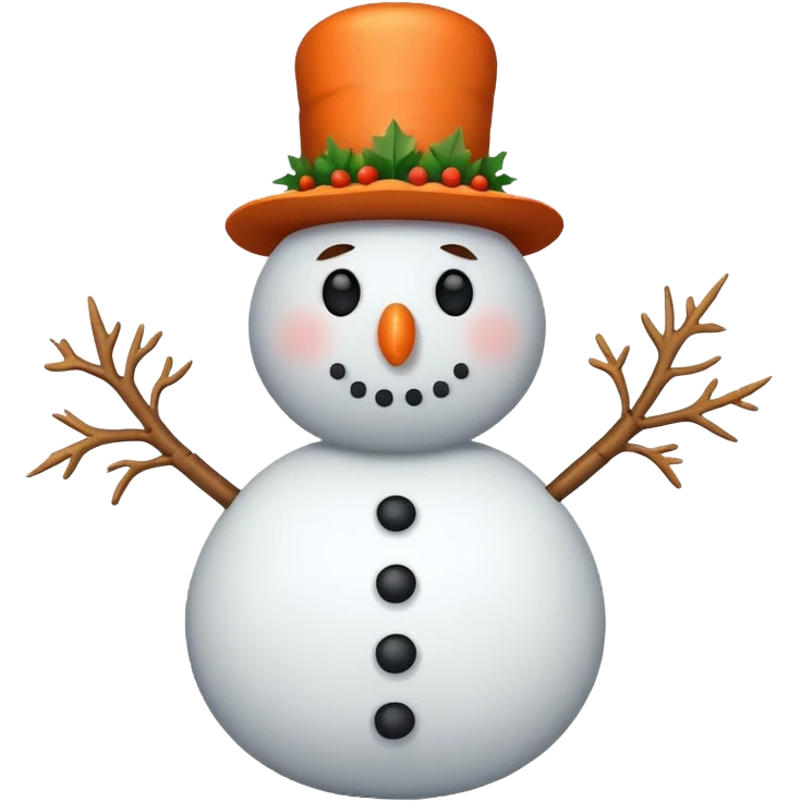 frowning snowman emoji