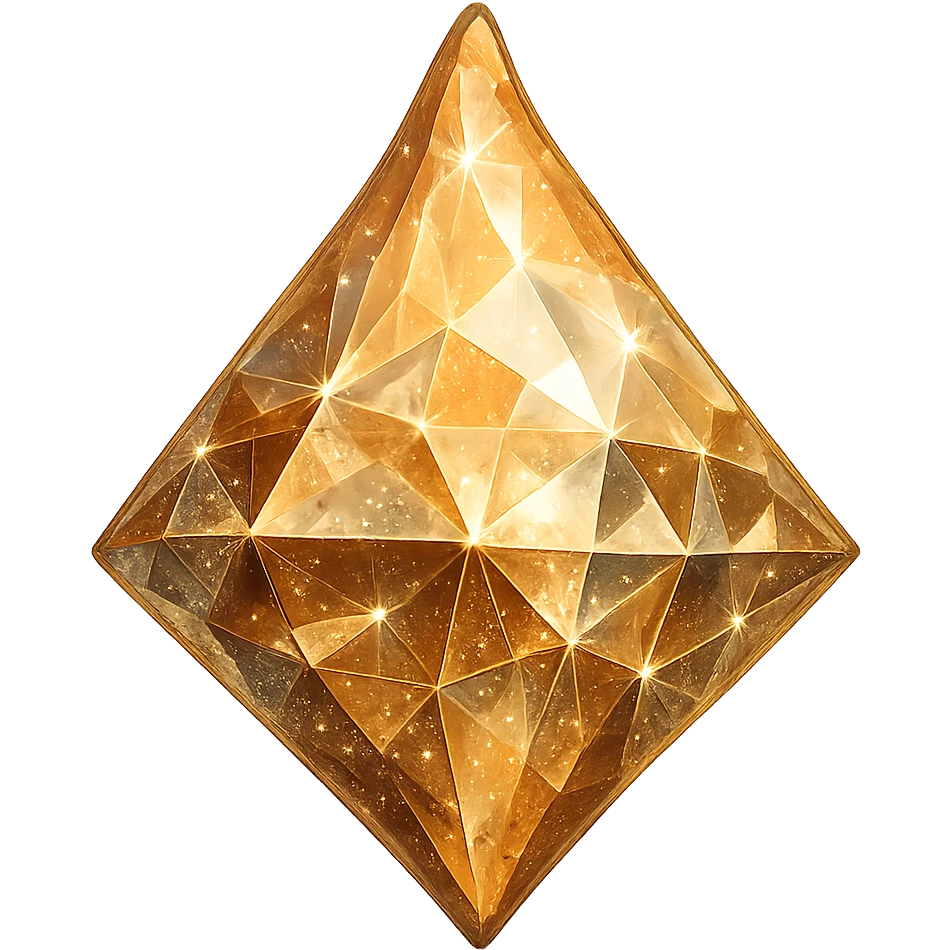 a diamond samosa, shimmering facets, luxury emoji