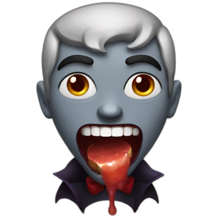 hungry vampire emoji
