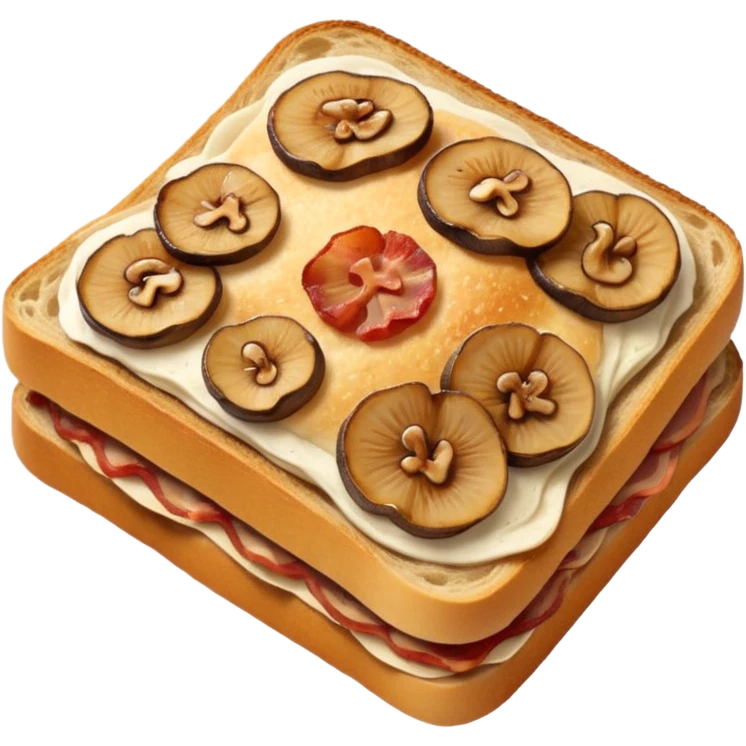 Bacon, mushroom sourdough emoji