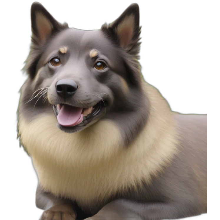 chien sur une loutre emoji