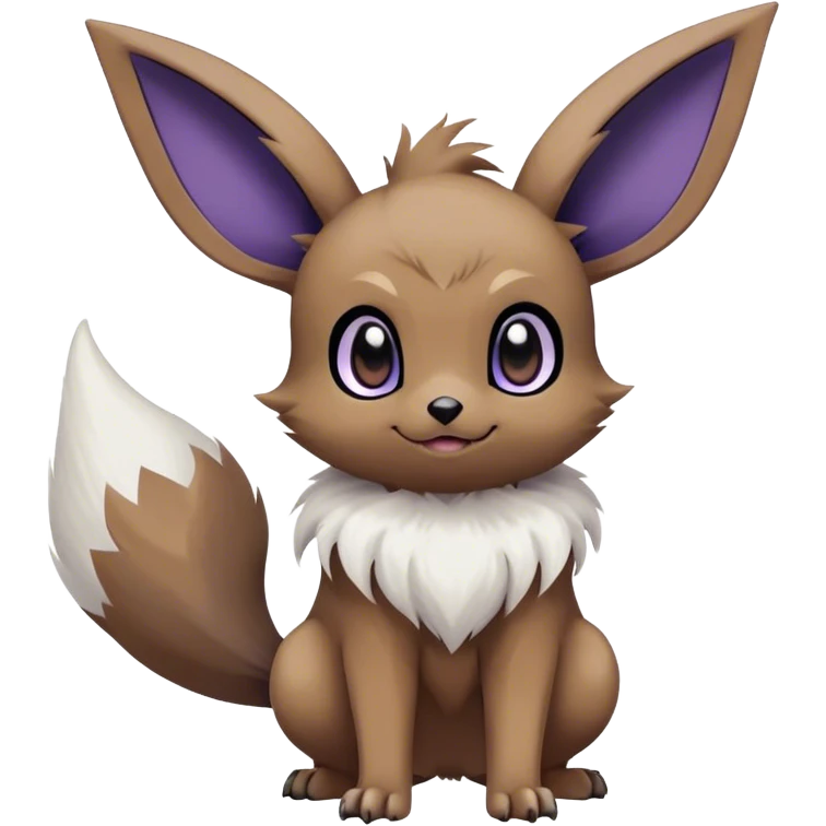 Cool Cute Kawaii Noibat-Eevee-Absol-Eevee-Pokemon Full Body emoji